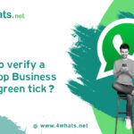 verify a WhatsApp Business with a green tick